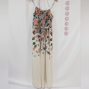 Anthropologie Elevenses Tupsa Wide Leg Silk Jumpsuit